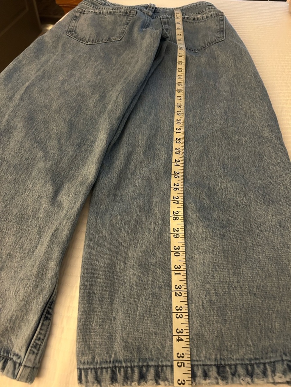 Hollister Light Blue Straight Low Rise Baggy - Picture 8 of 9